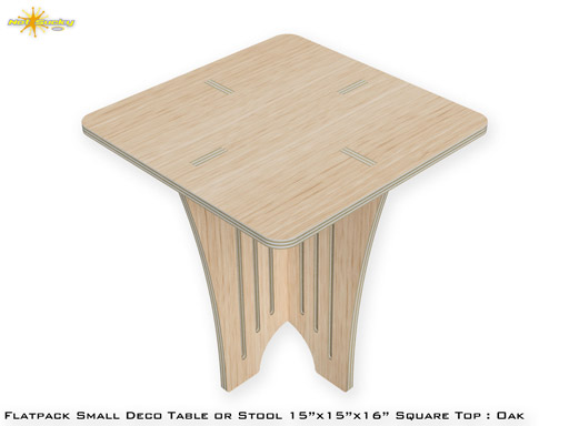 Flat-Pack Table Kit Small Deco Wood