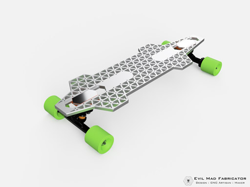 IsoDeck : Isogrid Skateboard Deck