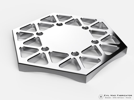 isoPads : Isogrid Aluminum Trivets and Coasters - No Logo View